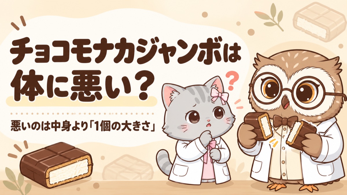 チョコモナカジャンボは体に悪い？悪いのは中身より1個の大きさ